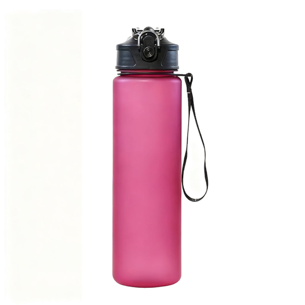 Solid Color Frosted Water Bottle