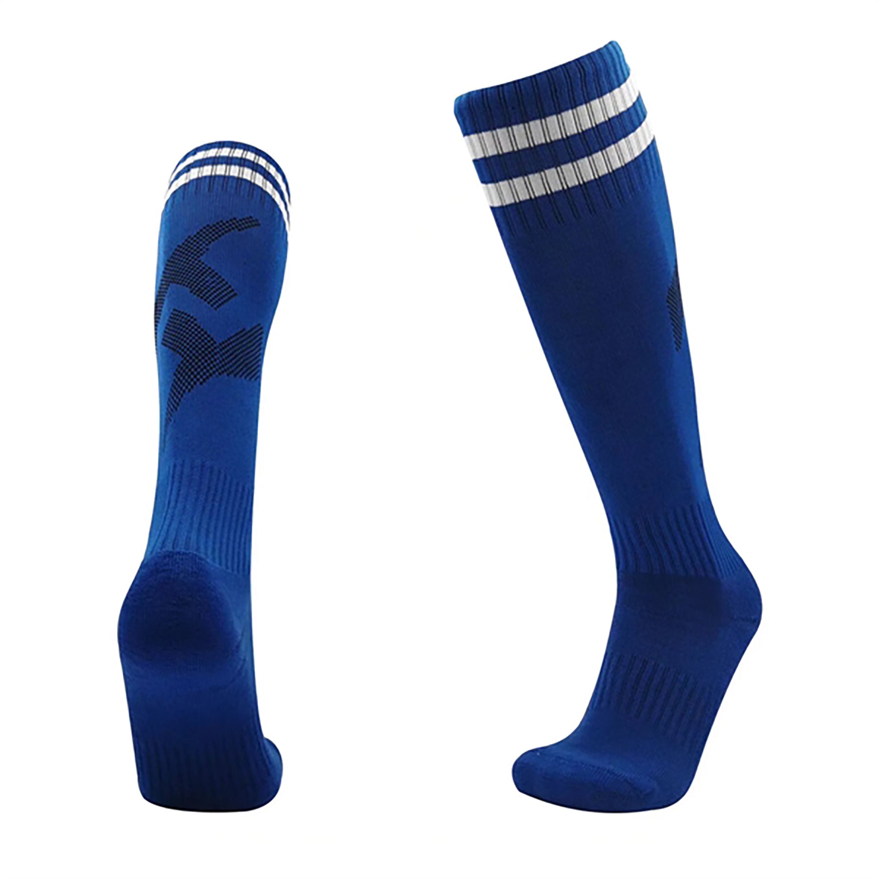 Sports Football Athletic High Tube Striped Socks