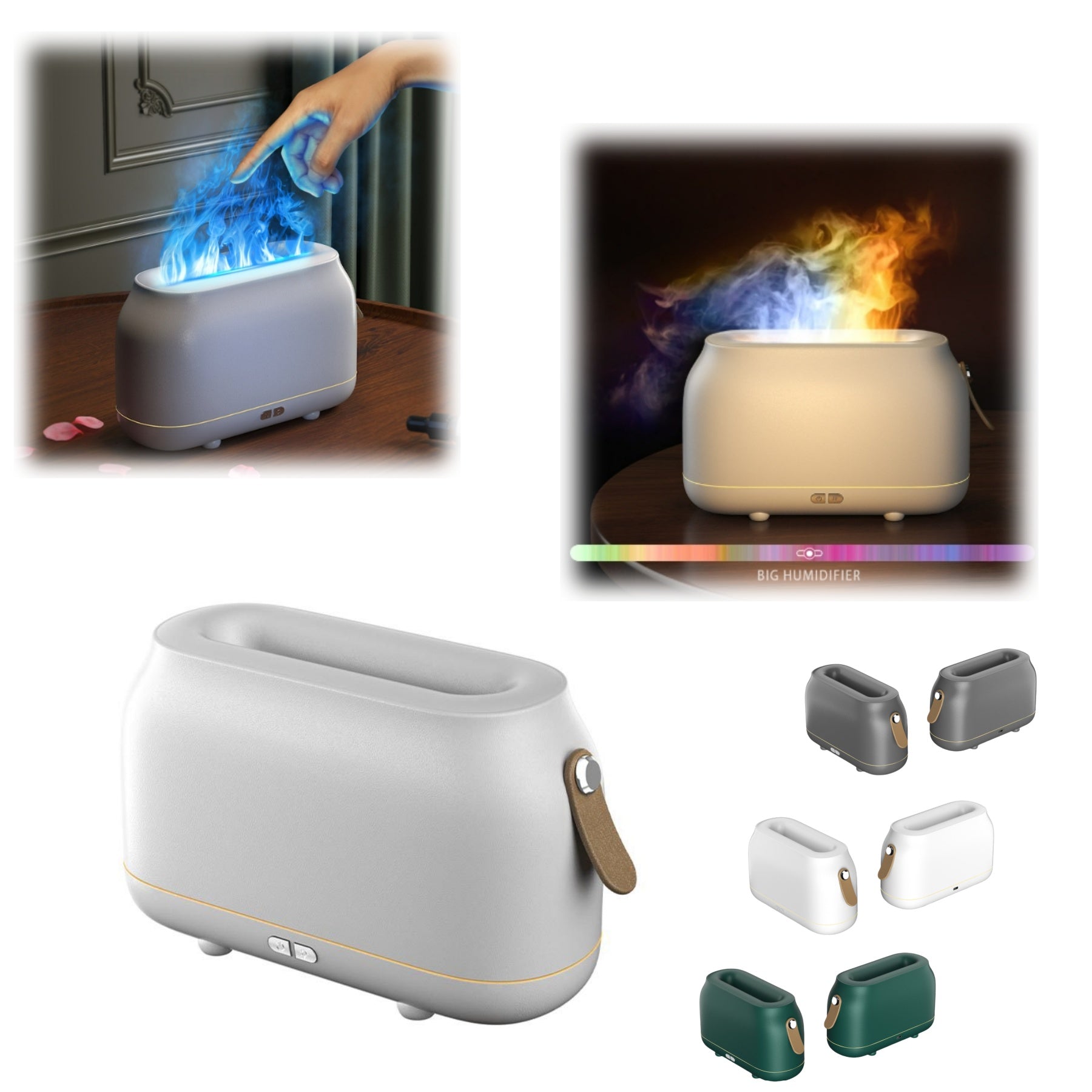 Usb Powered Aromatherapy Flame Humidifier