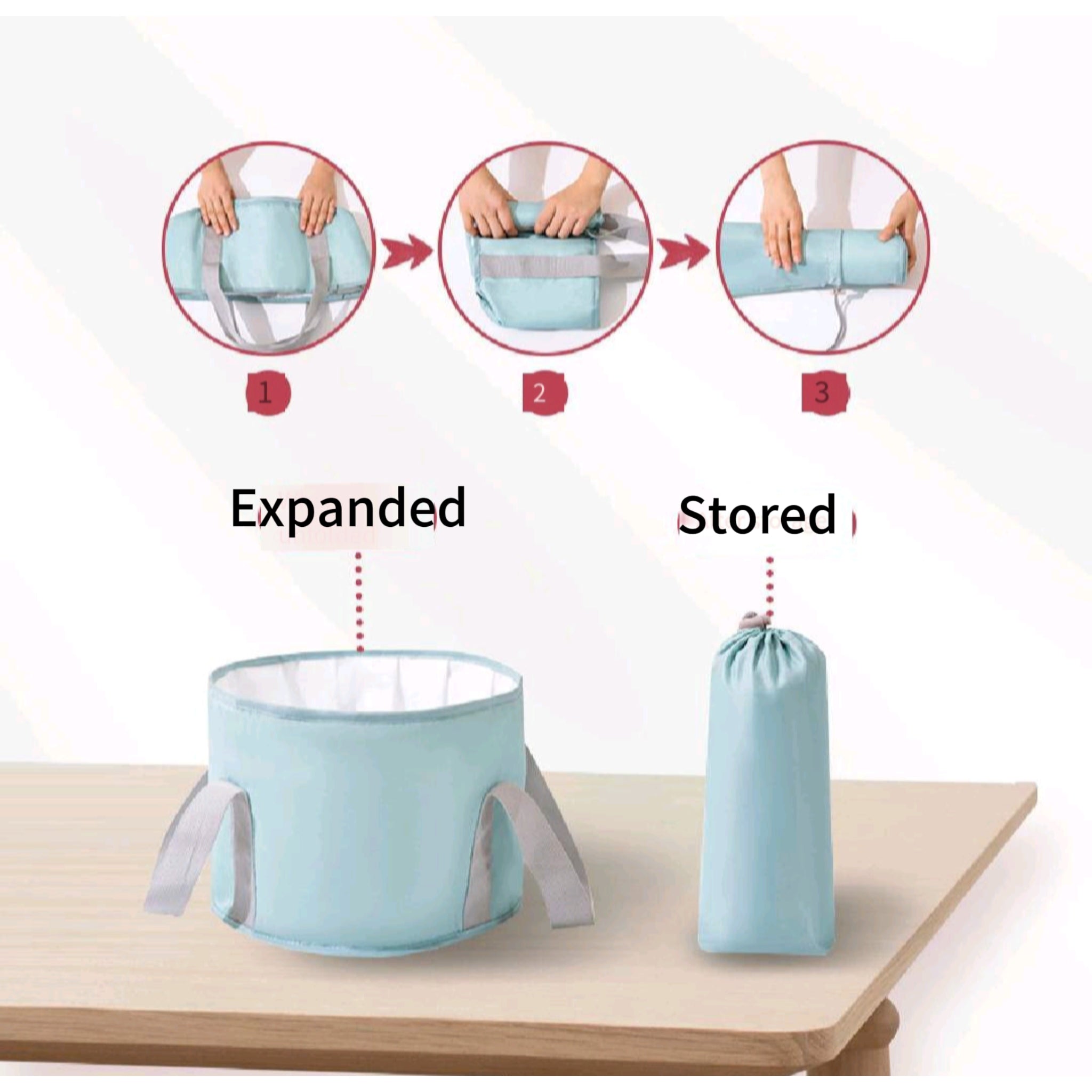 Foldable Portable Foot Spa Bucket Insulated Soak Travel
