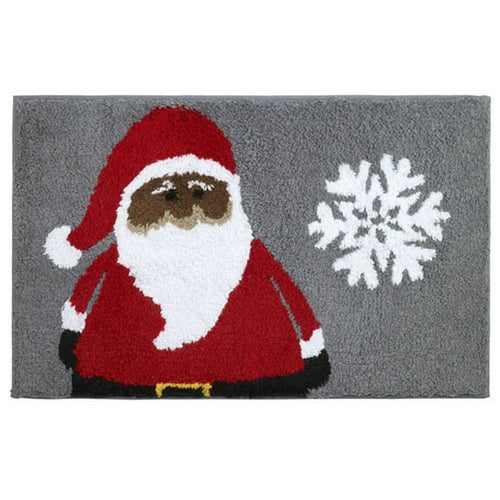Absorbent Flocking Mat In Bathroom