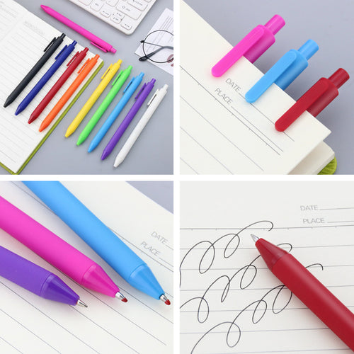 0.5Mm Macaron Retractable Black Ink Gel Pens