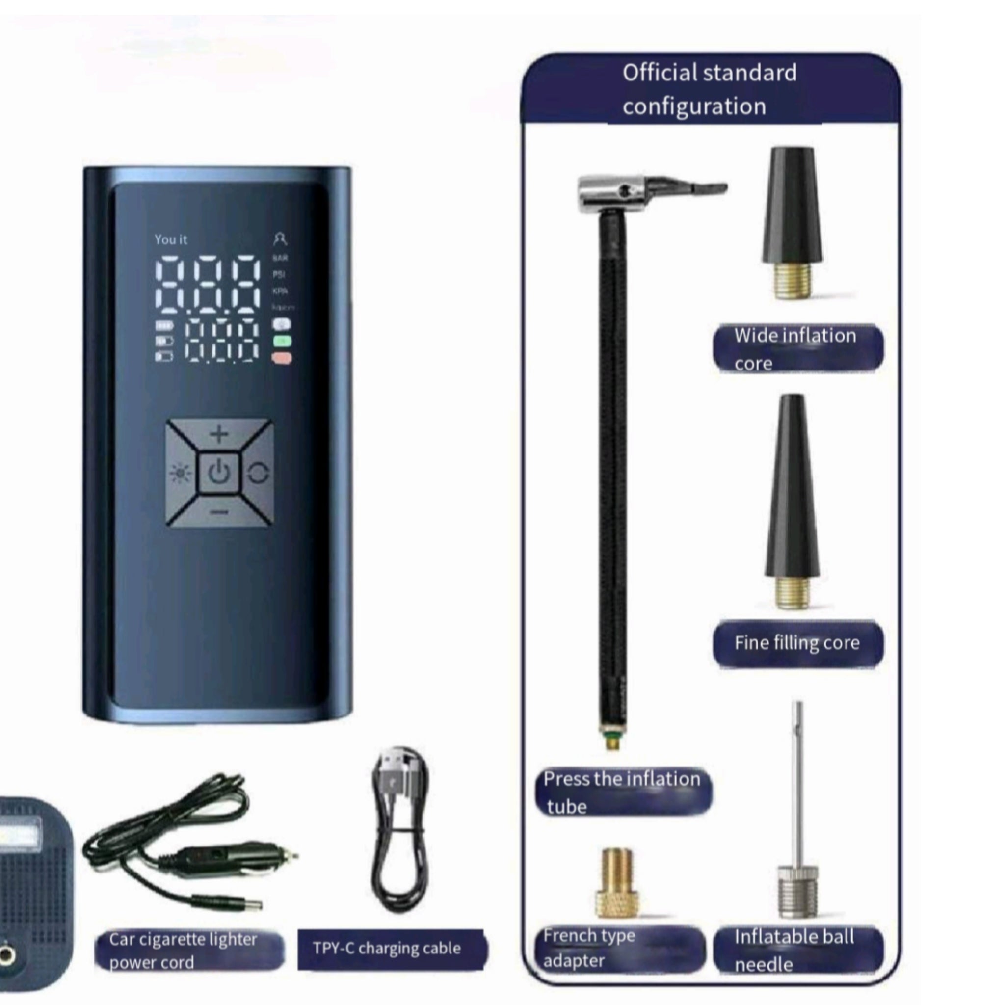 Portable Digital Display Car Air Pump