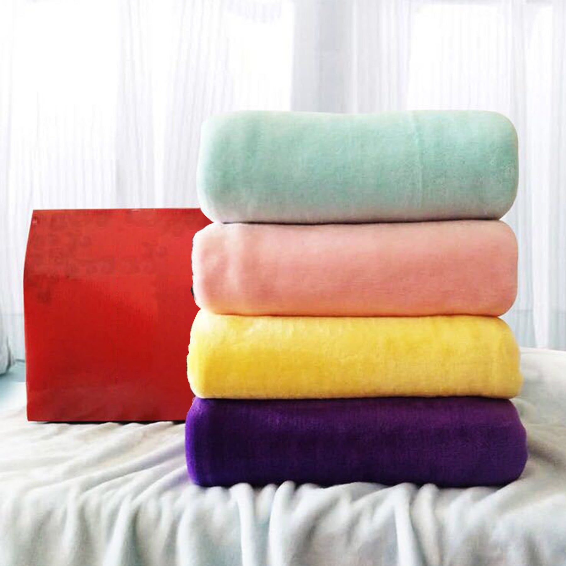 Solid Color Flannel Blanket