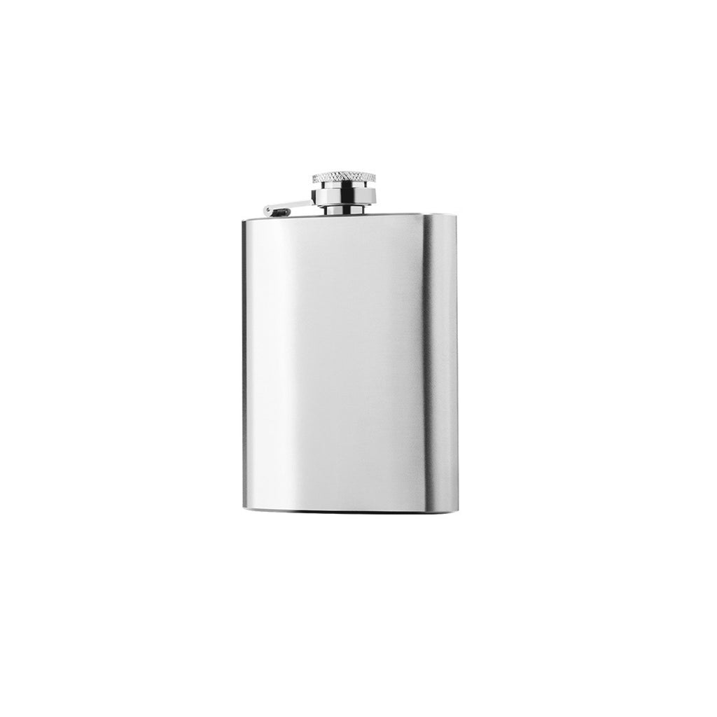 Stainless Steel Natural Color Hip Flask