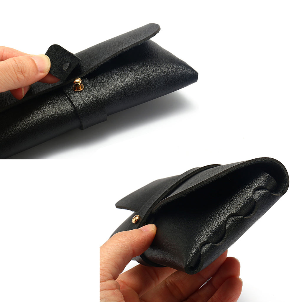 Portable Leather Glasses Case