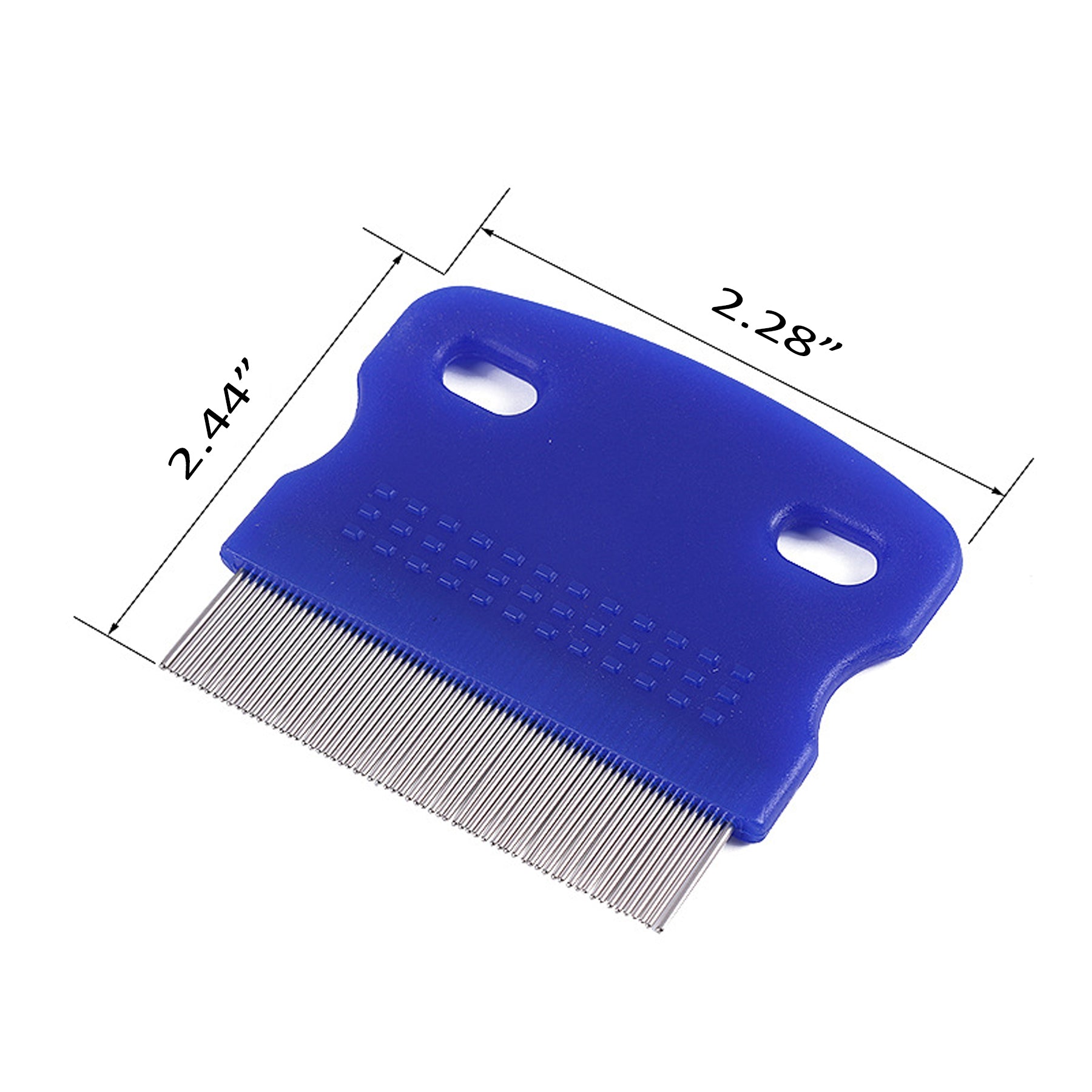 Stainless Steel Pet Grooming Comb W/ Plastic Handle