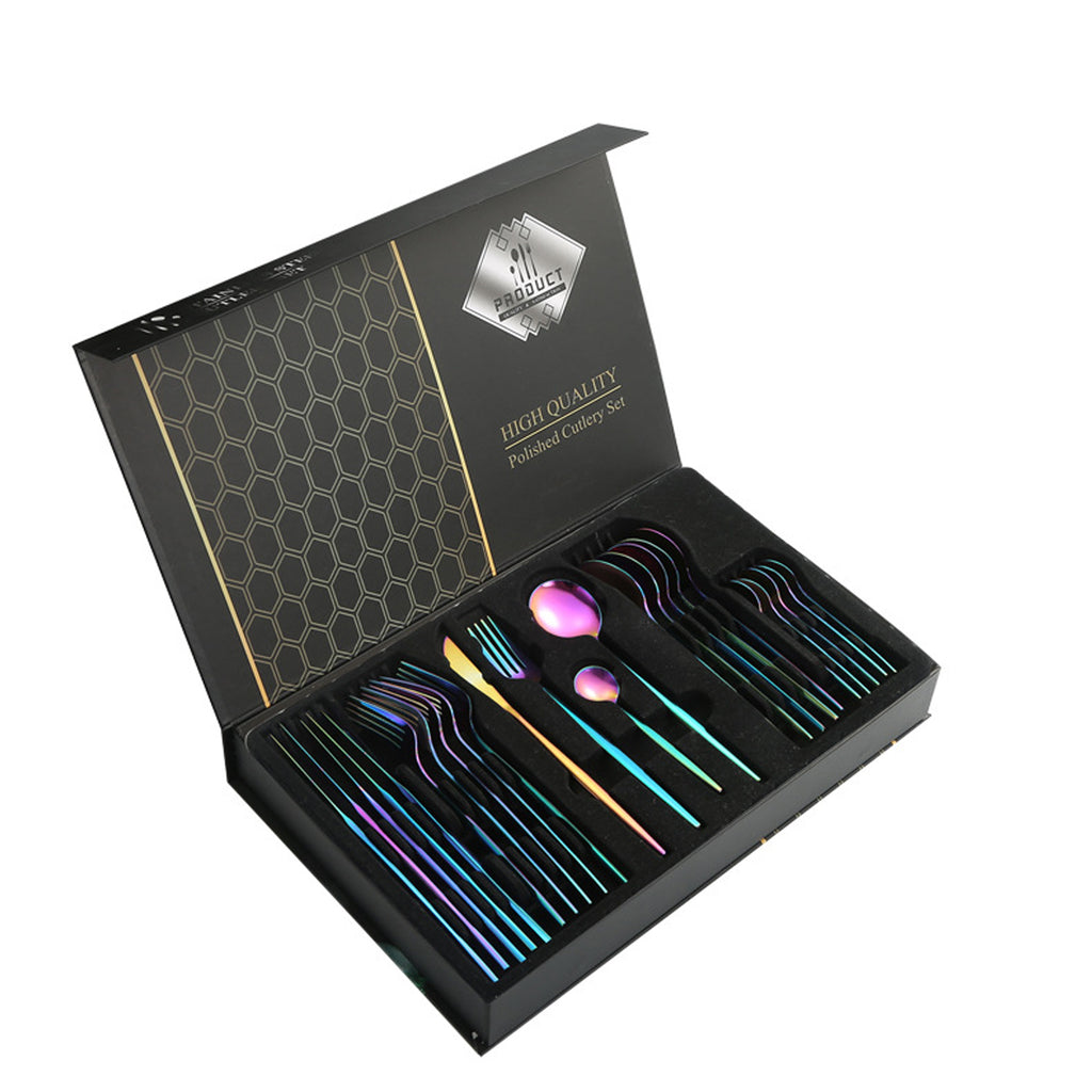 Stainless Steel Cutlery 24-Piece Set