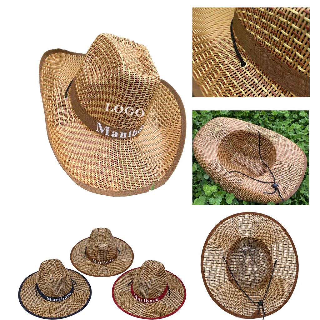 Outdoor Flat Edge Sunscreen Straw Hat
