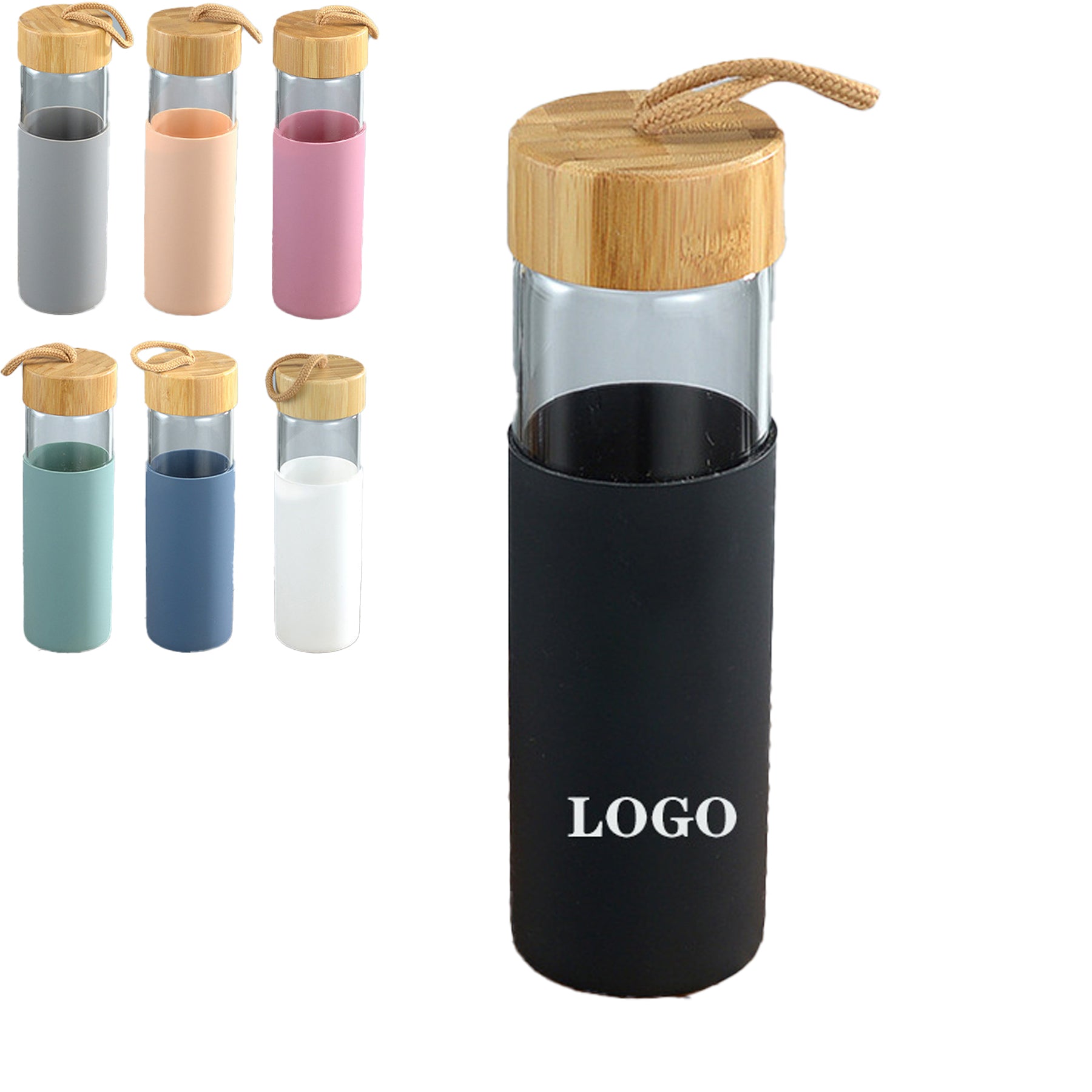 Glass Cup With A Silicone Sleeve