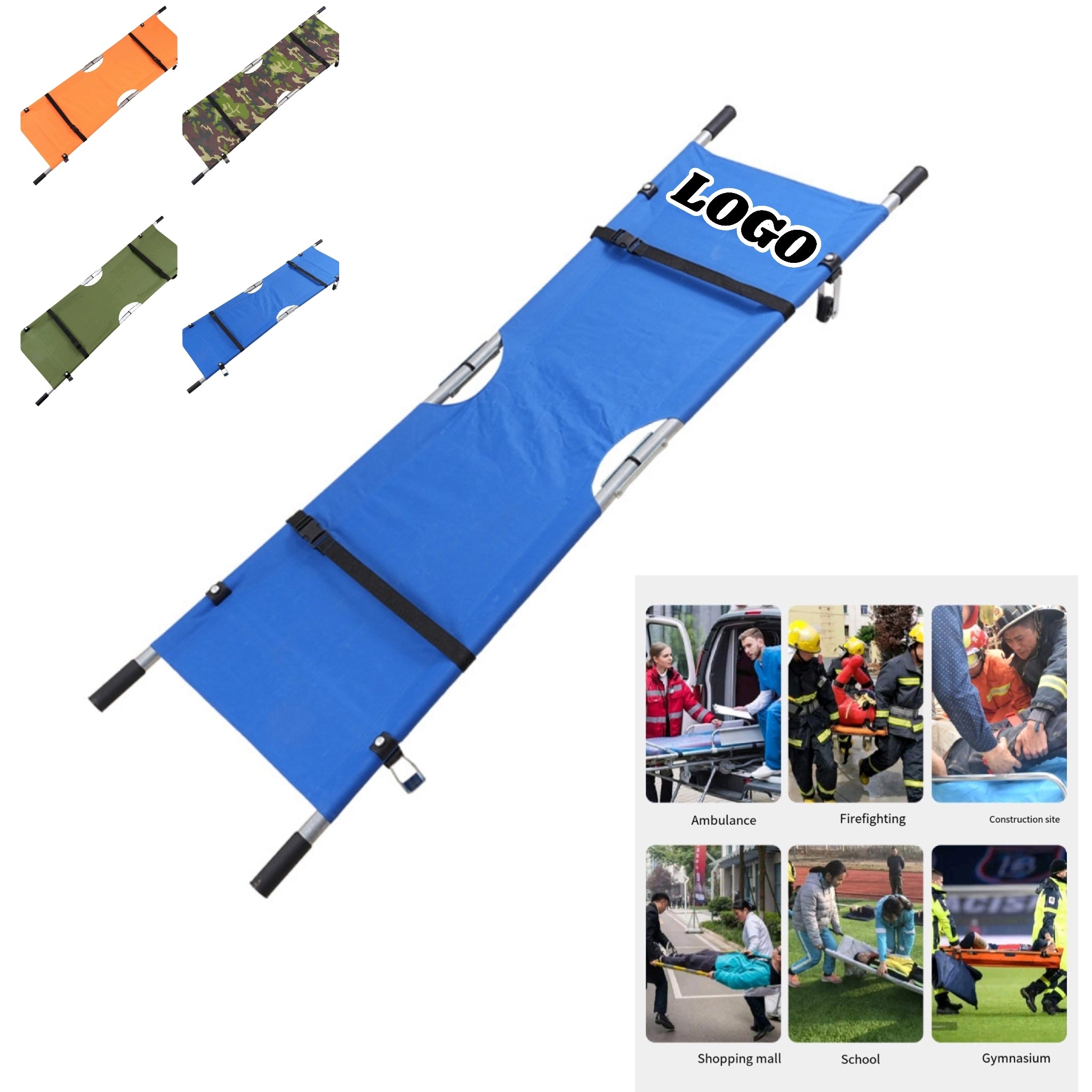 Stainless Steel Folding Rescue Stretcher Firefighter