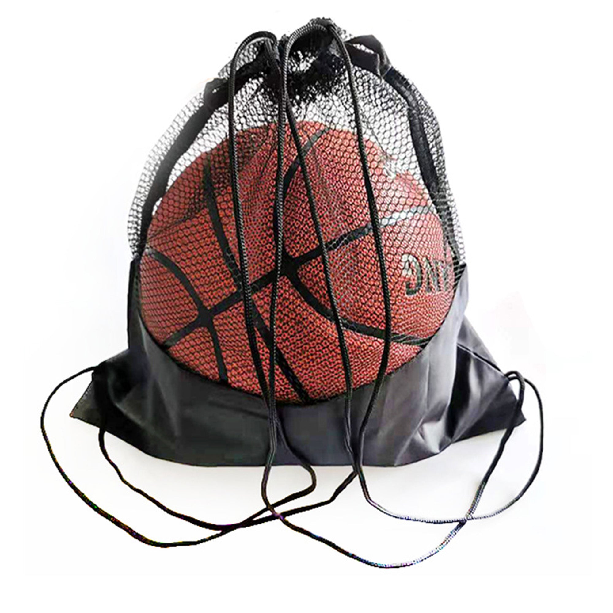 Polyester Mesh Sports Drawstring Backpack For Basketball
