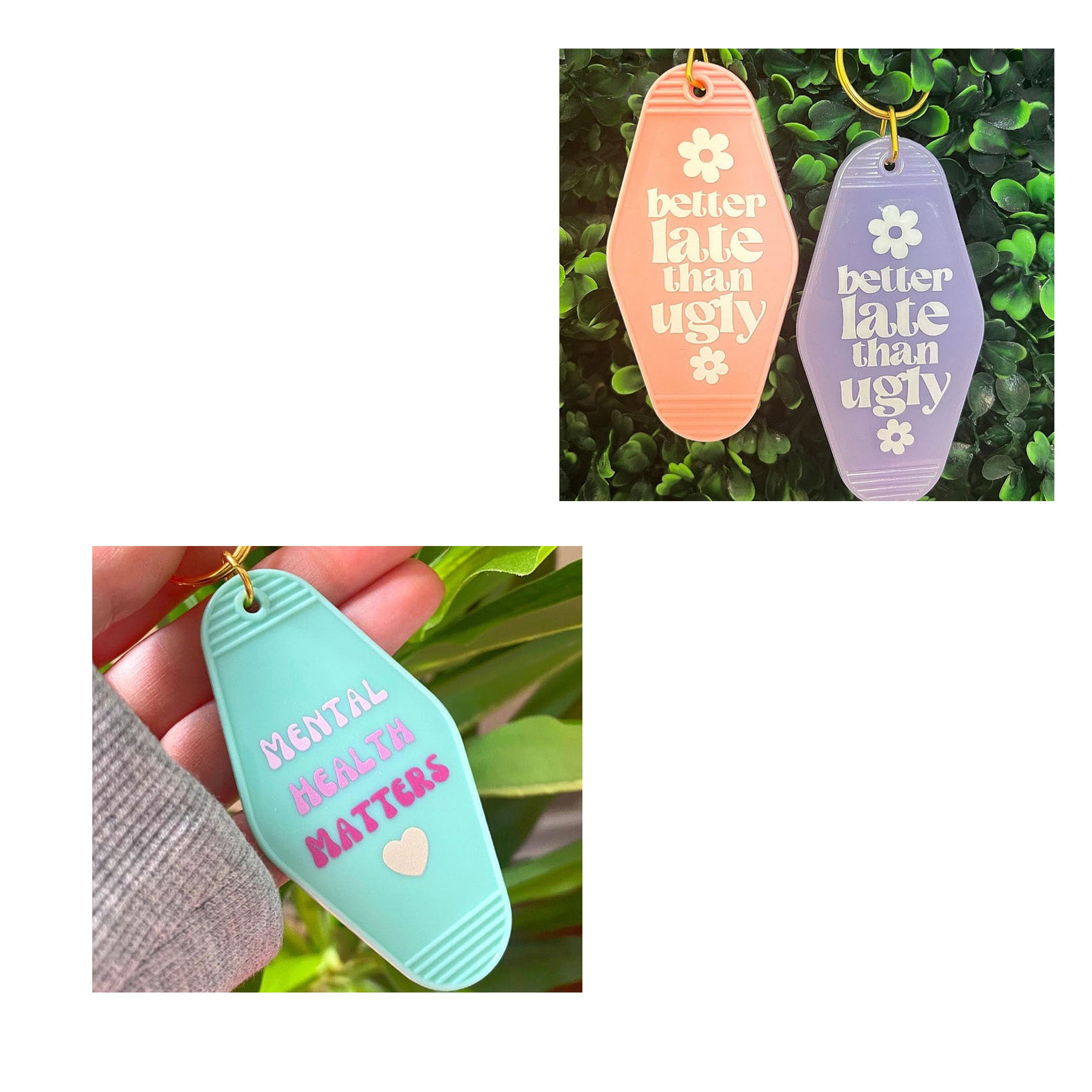 Plastic Key Tag Luggage Tag Keychain