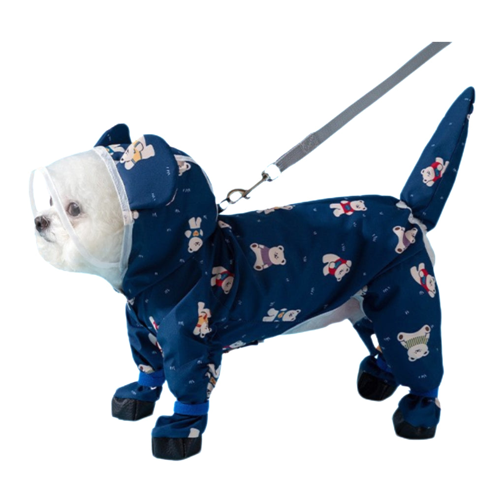 Waterproof Full Body Dog Raincoat With Boots