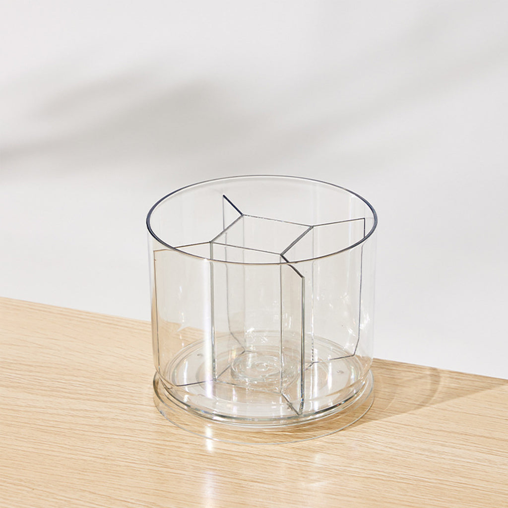 Office Desktop Rotating Transparent Pen Holder