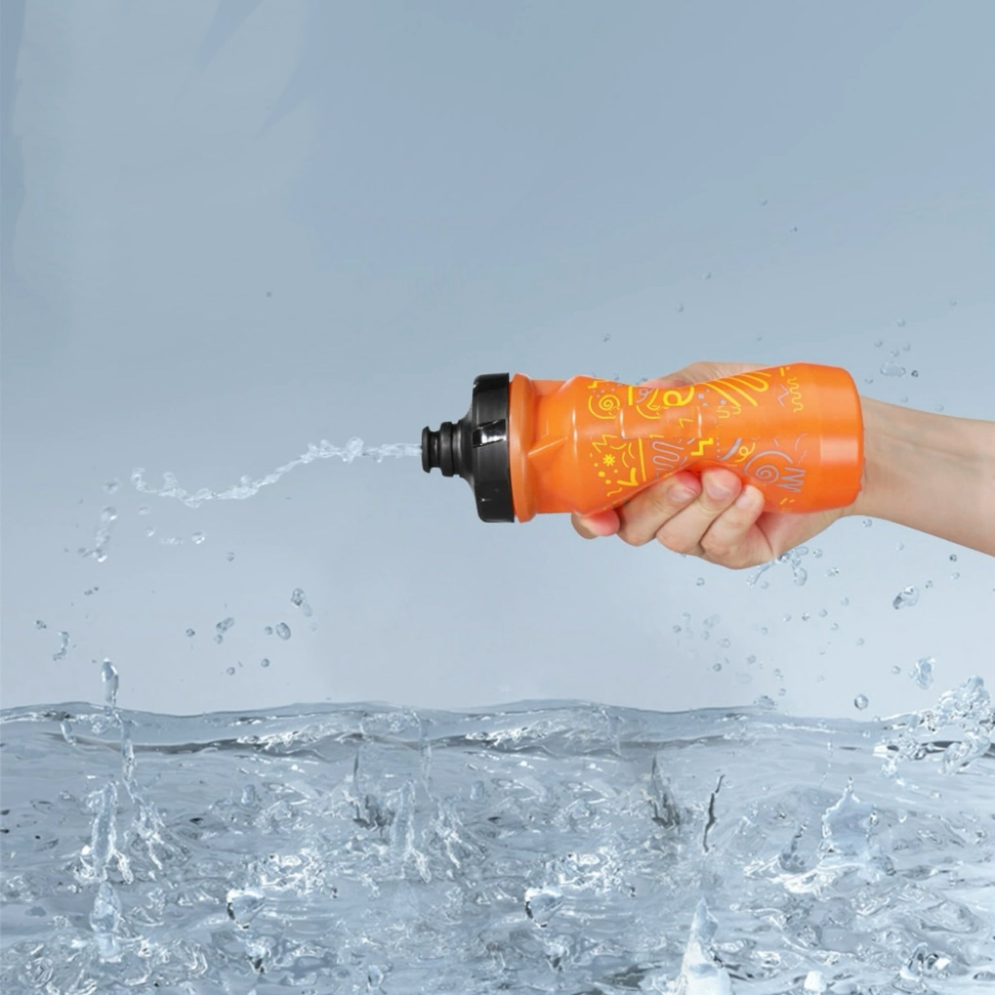 Portable Squeeze Sports Water Bottle