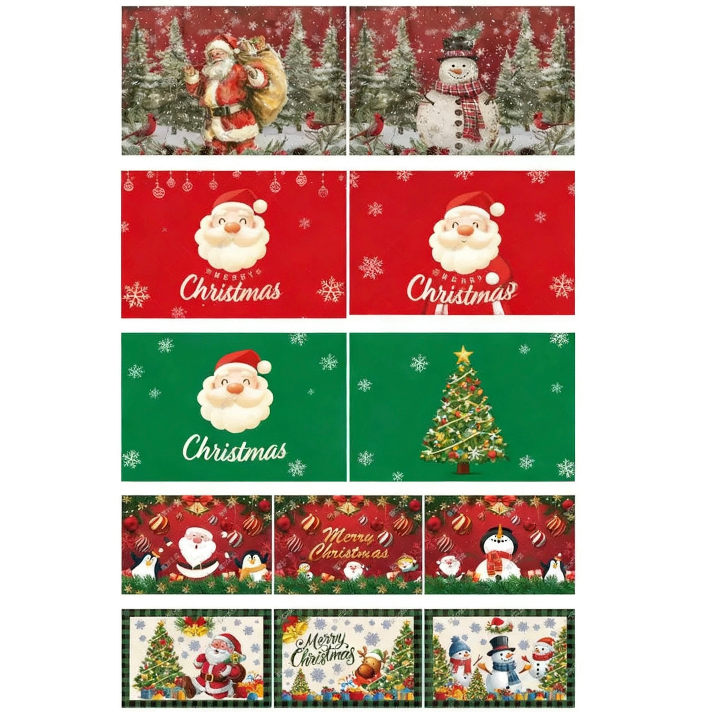 Natural Linen Christmas Table Mats