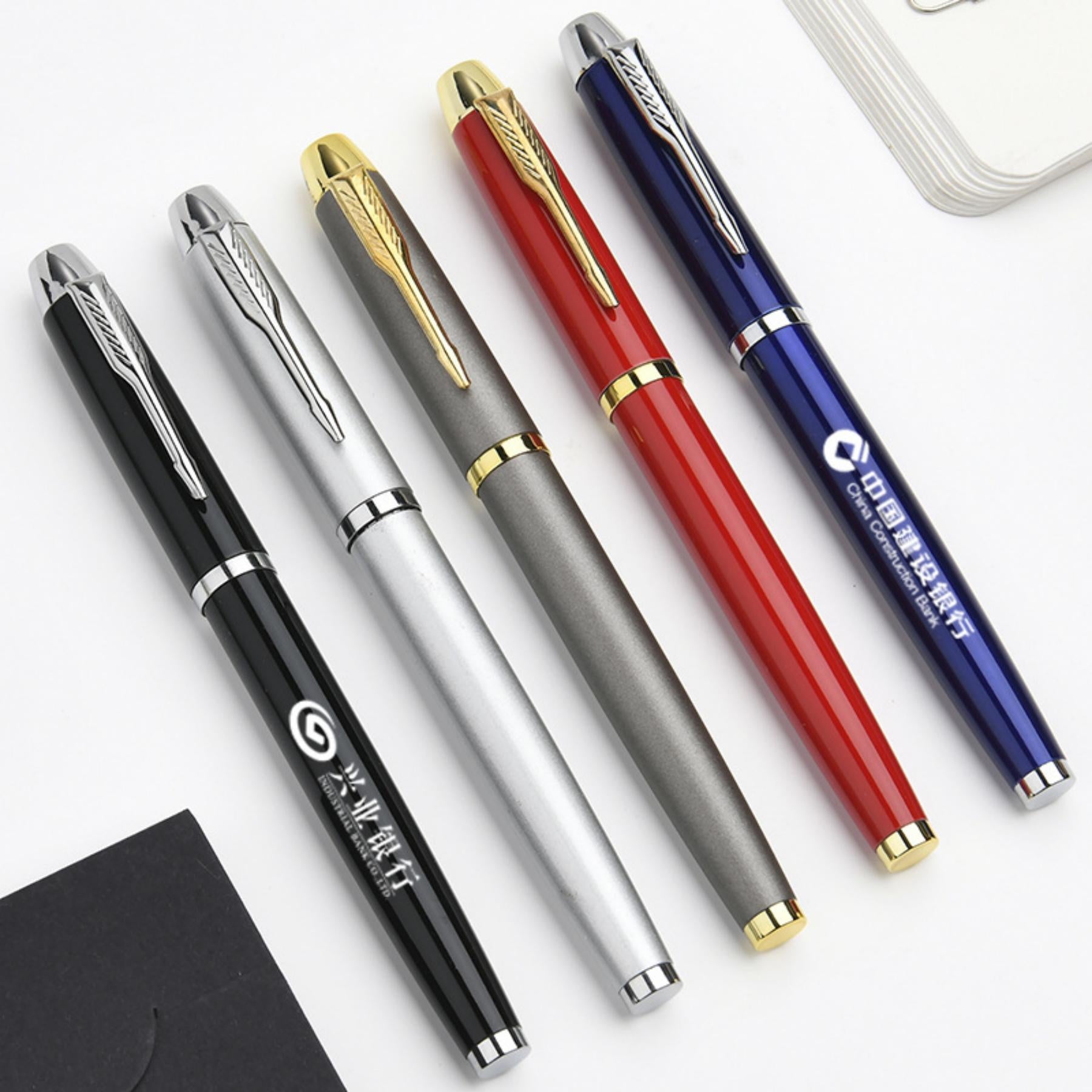 High-End Business Black Ink Metal Pen