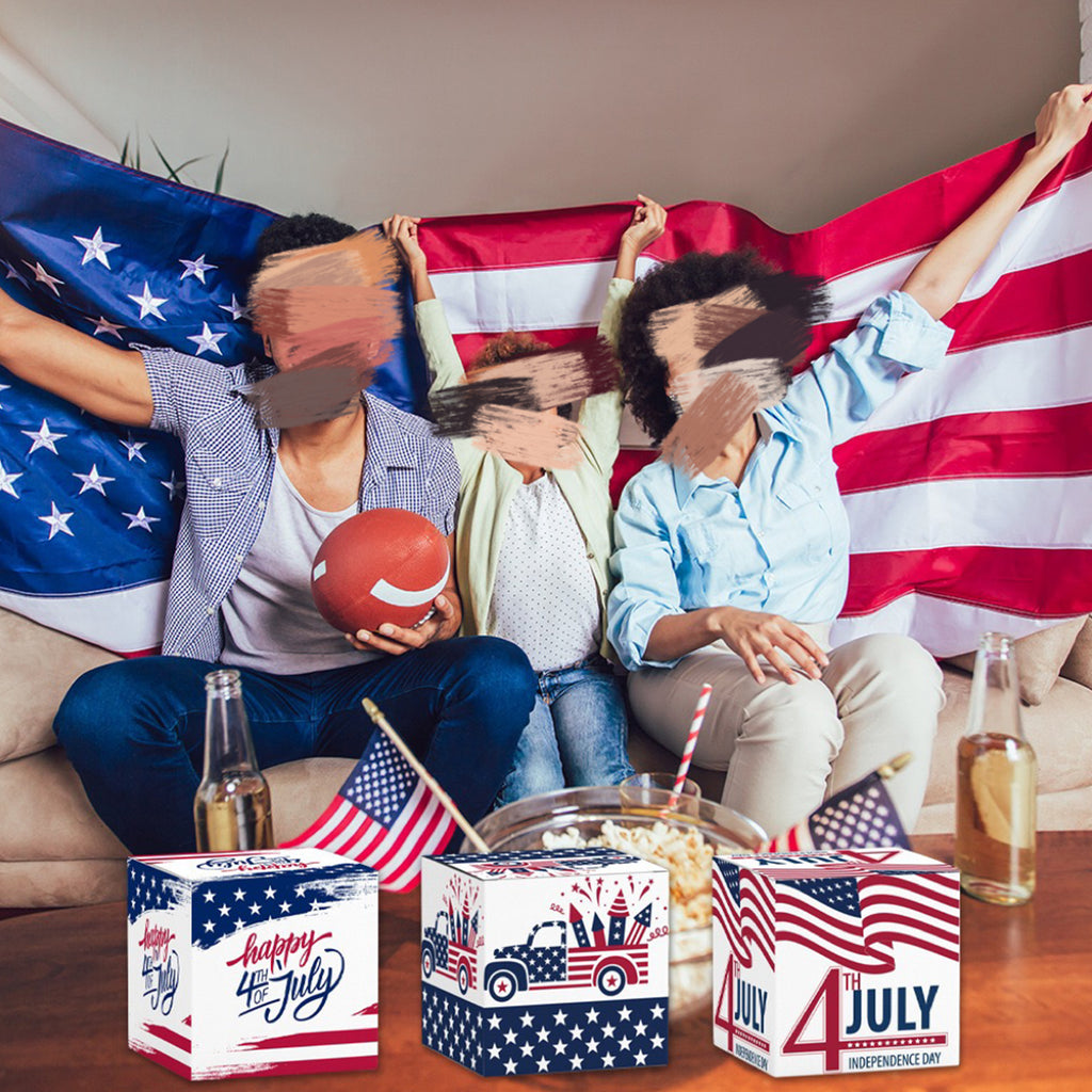American Independence Day Dimensional Paper Box
