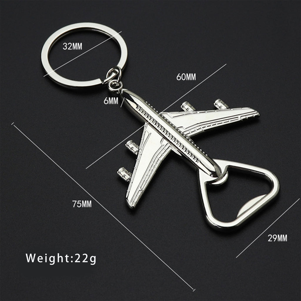 Airplane Keychain Beer Opener