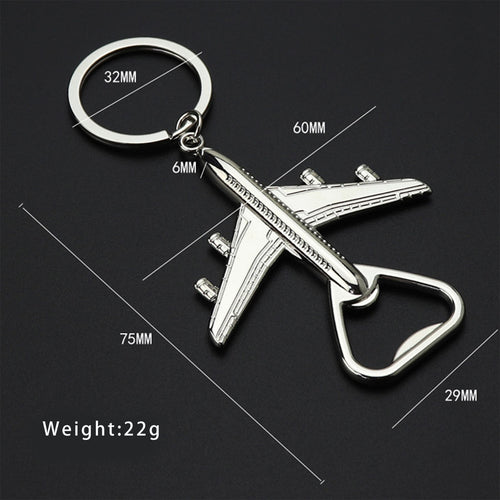 Airplane Keychain Beer Opener