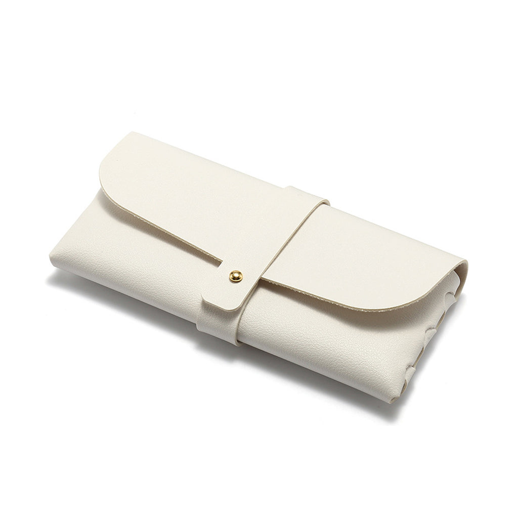 Portable Leather Glasses Case