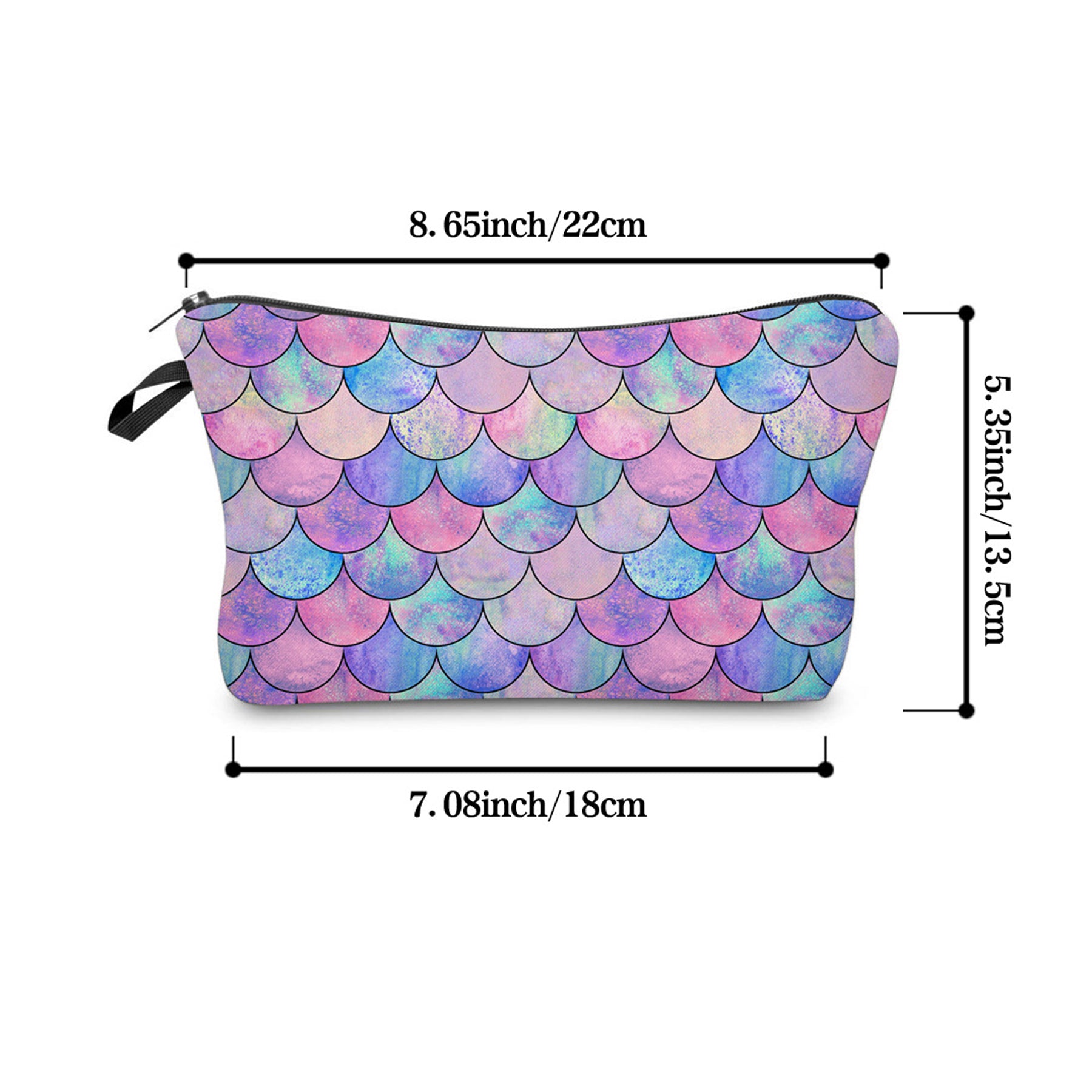 Cosmetic Bag Zipper Purse Pouch