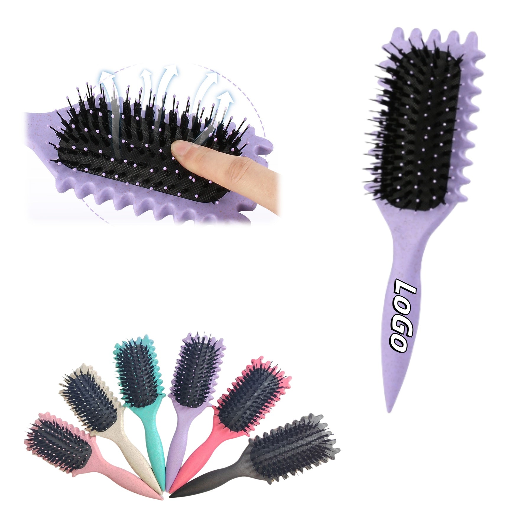 Curl Define styling BounceBrush Comb
