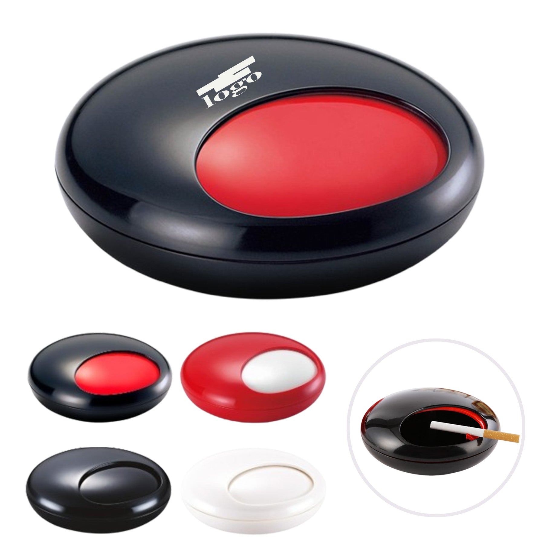 Ashtray With a Rotating Lid