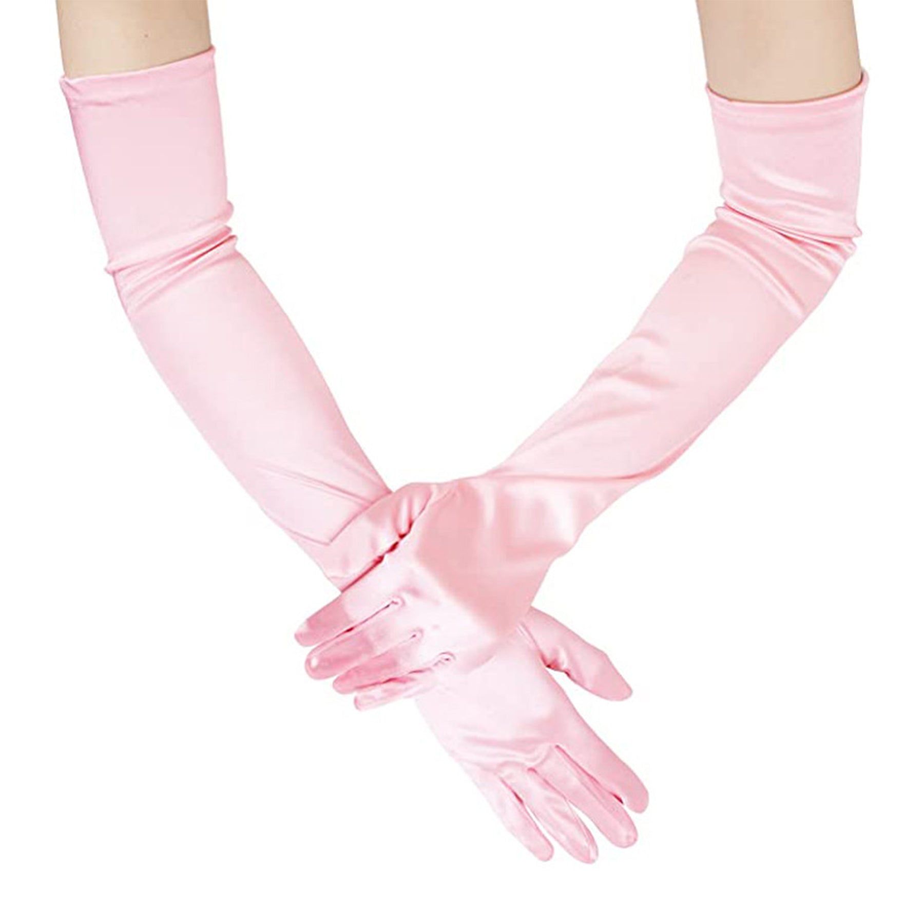 Bridal Dance Long Satin Elbow-Length Gloves