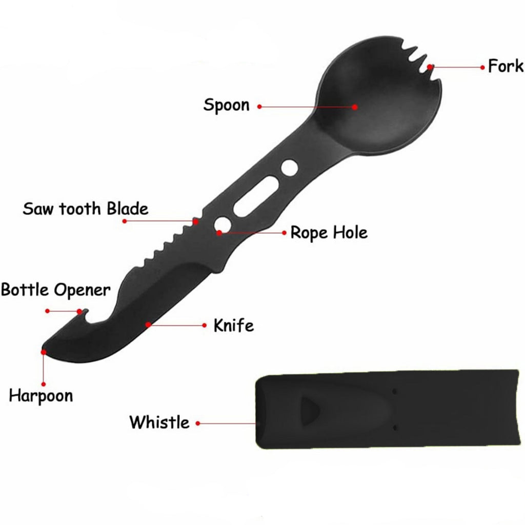 7-In-1 Outdoor Practical Tactical Survival Spoon