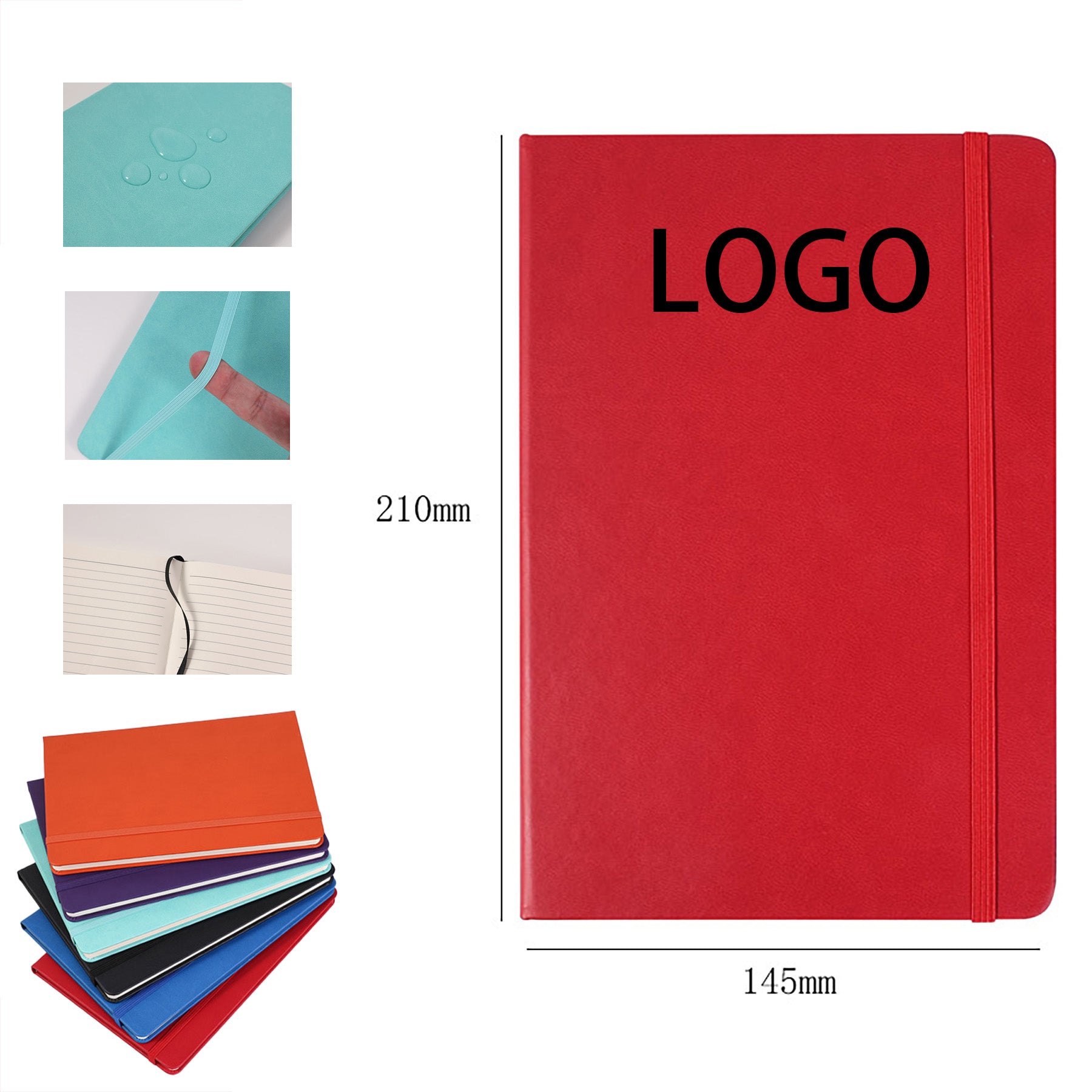 A5 Imitation Leather Strap Notebook