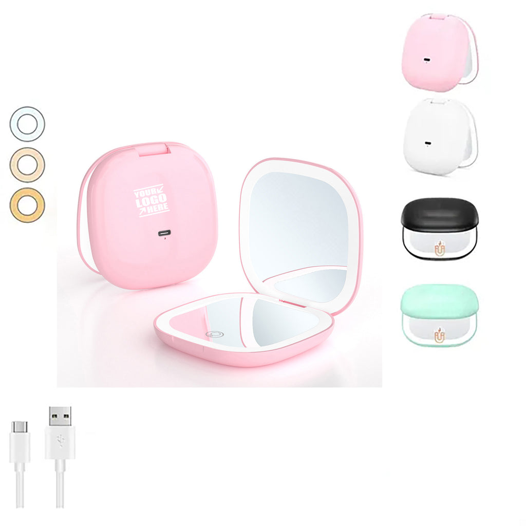 USB Rechargeable Travel Makeup Mirror