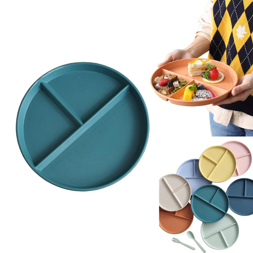 23cm Three-Compartment Plate