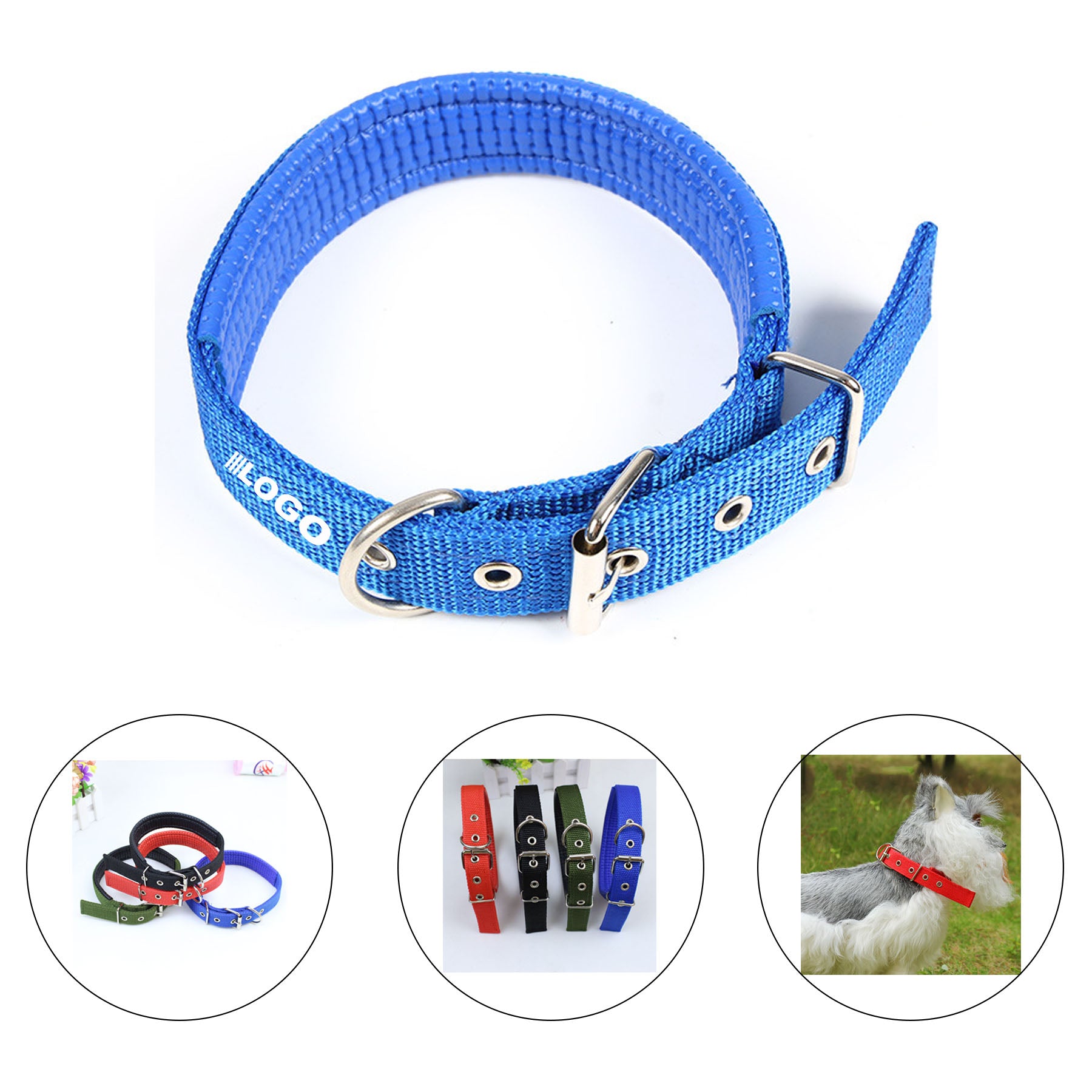 Nylon Adjustable Customized Pet Collar