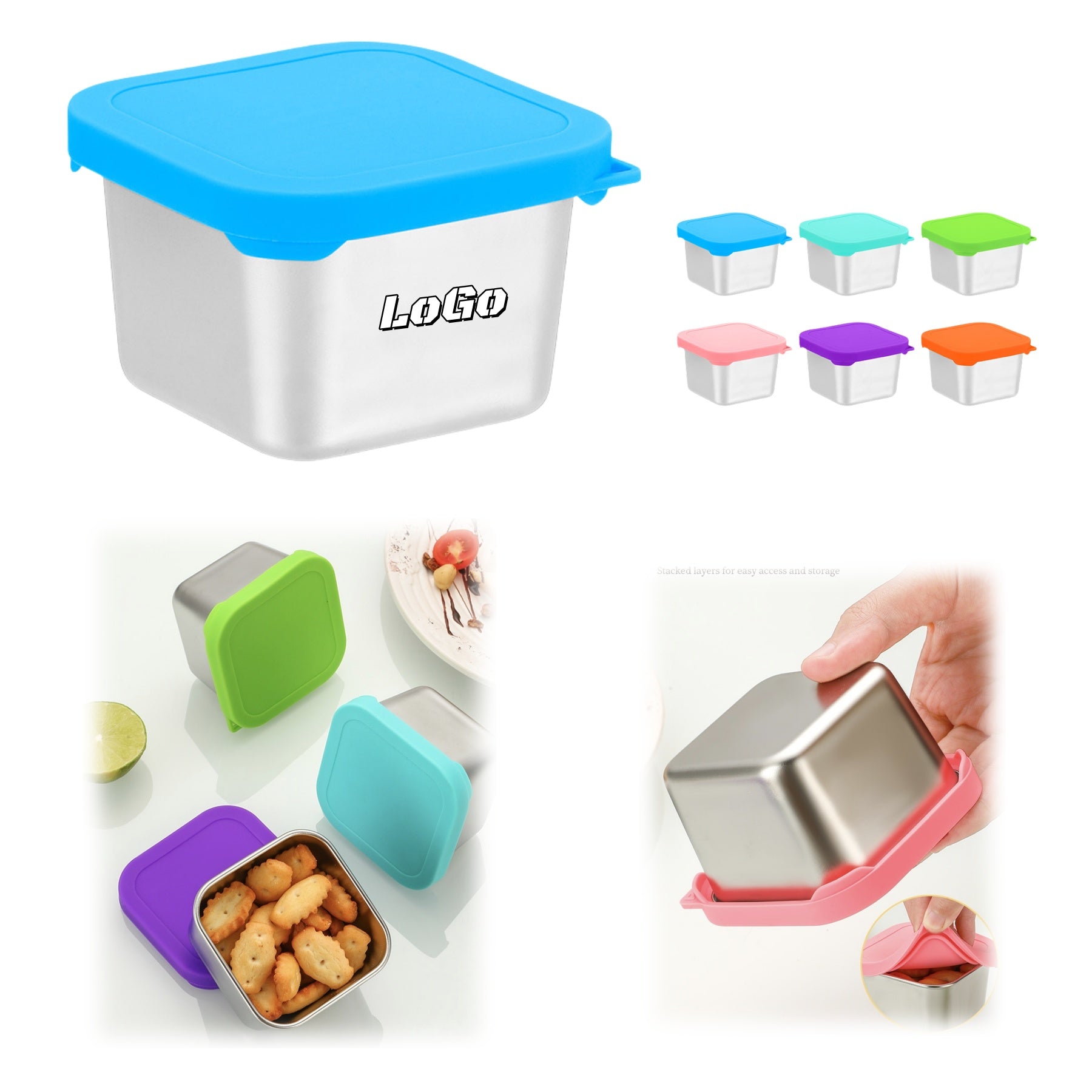 Stainless Steel Leak-Proof Dipping Sauce Dish