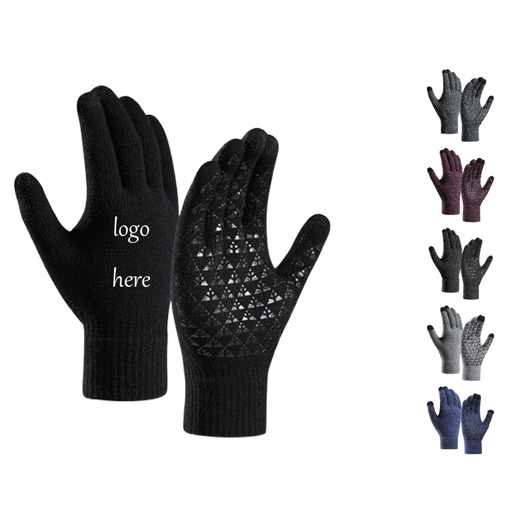 Non-Slip Acrylic Cycling Gloves With Triangular Trim