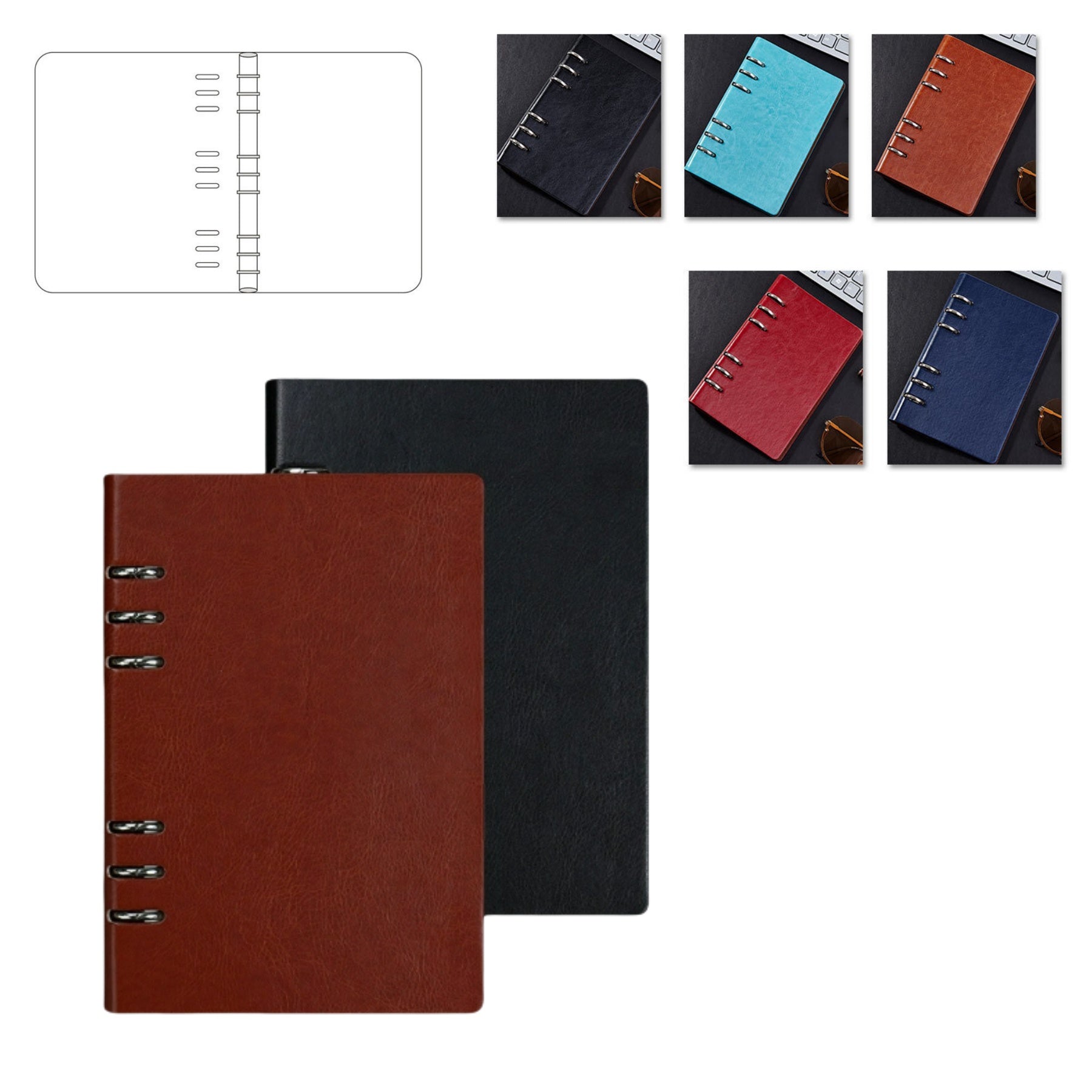 A5 Loose-Leaf Meeting Recording Notebook