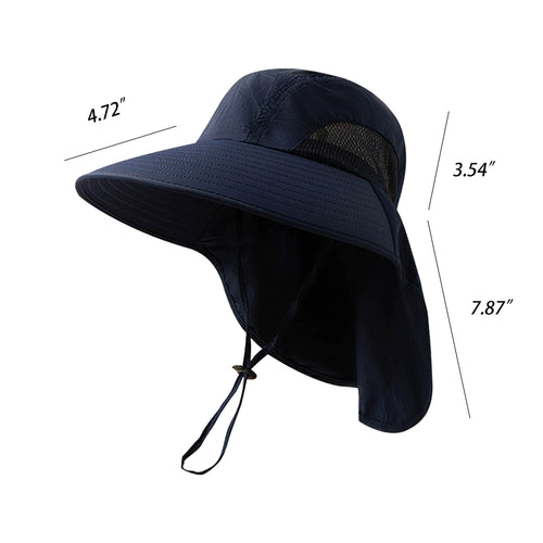 All-Purpose Foldable Outdoor Fishing Hat With Sun Protection & Face Cover
