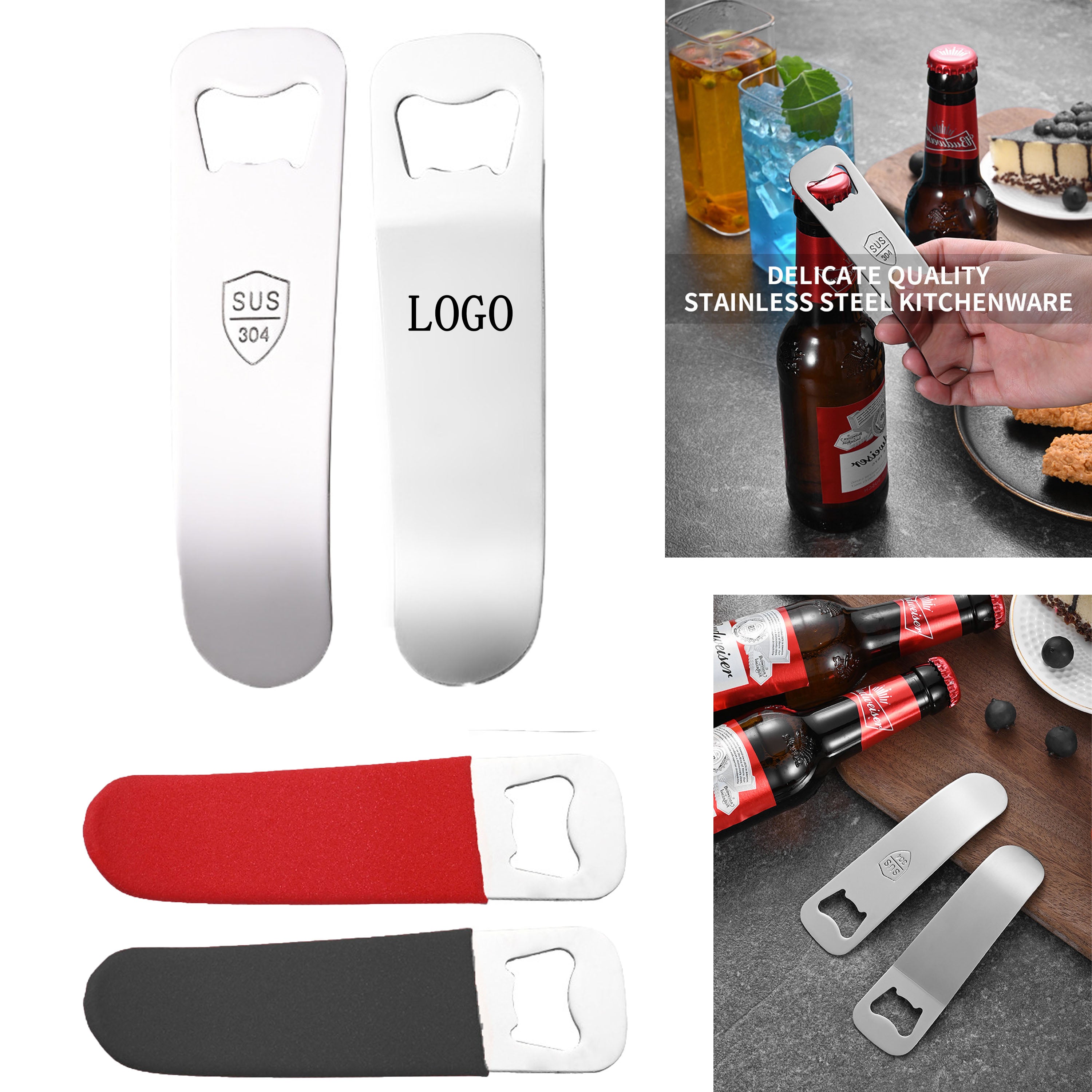 Pocket Paddle Stainless Steel Bottle Opener