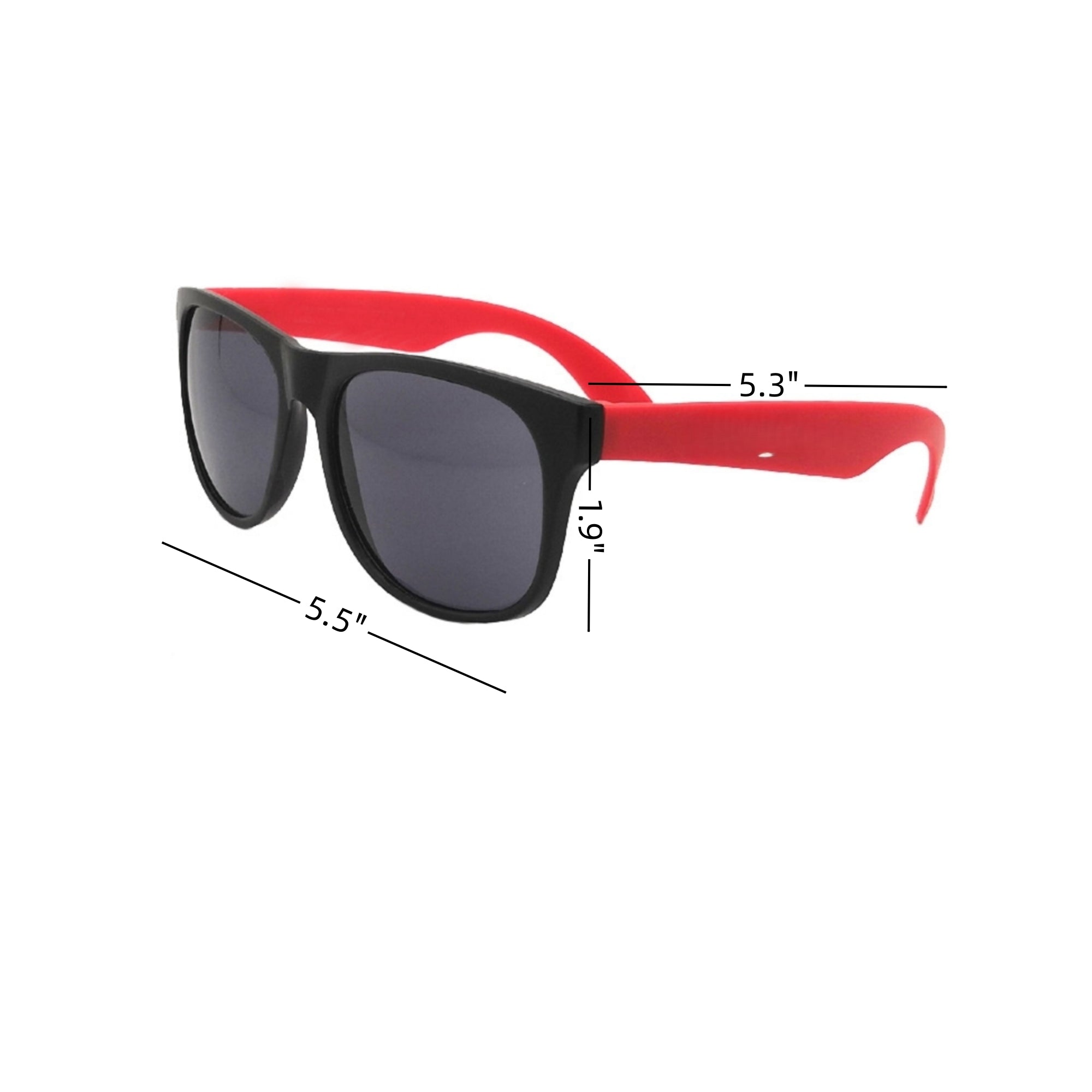 Neon Frosted UV Protective Two Tone Contrast Sunglasses