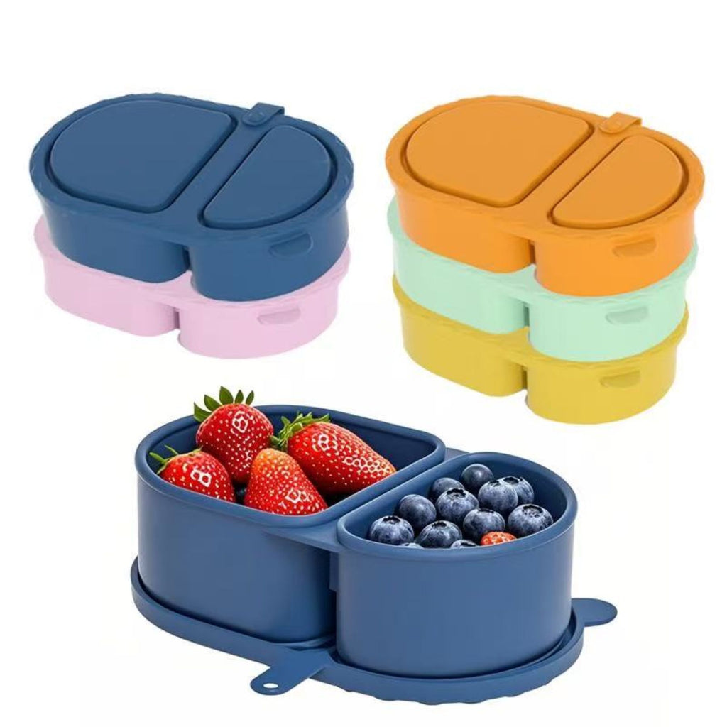 Double-Grid Silicone Food Container