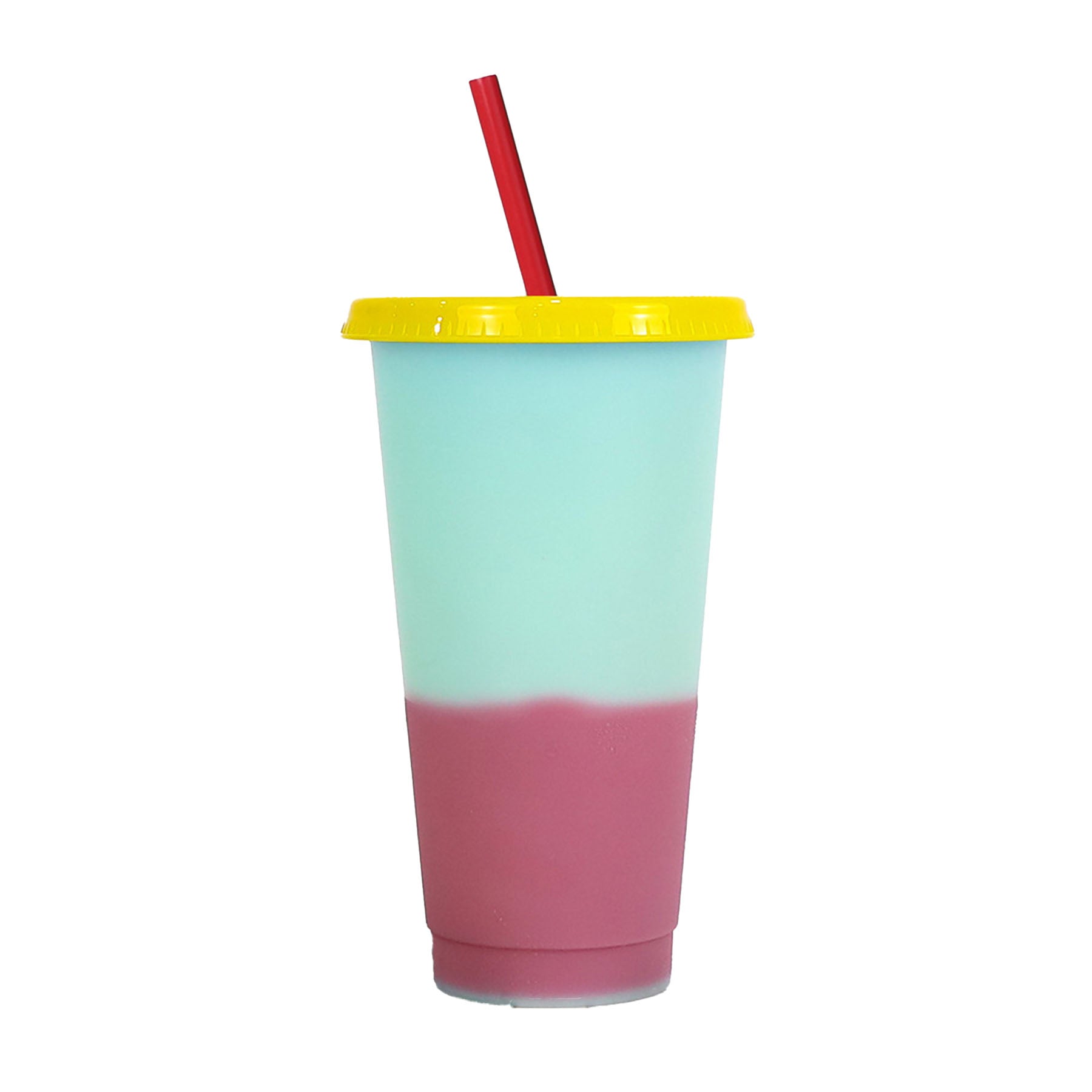 Color Changing Cold Cups With Lids And Straws For Kids