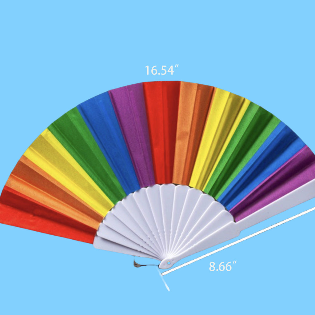 Customizable Handheld Rainbow Fan