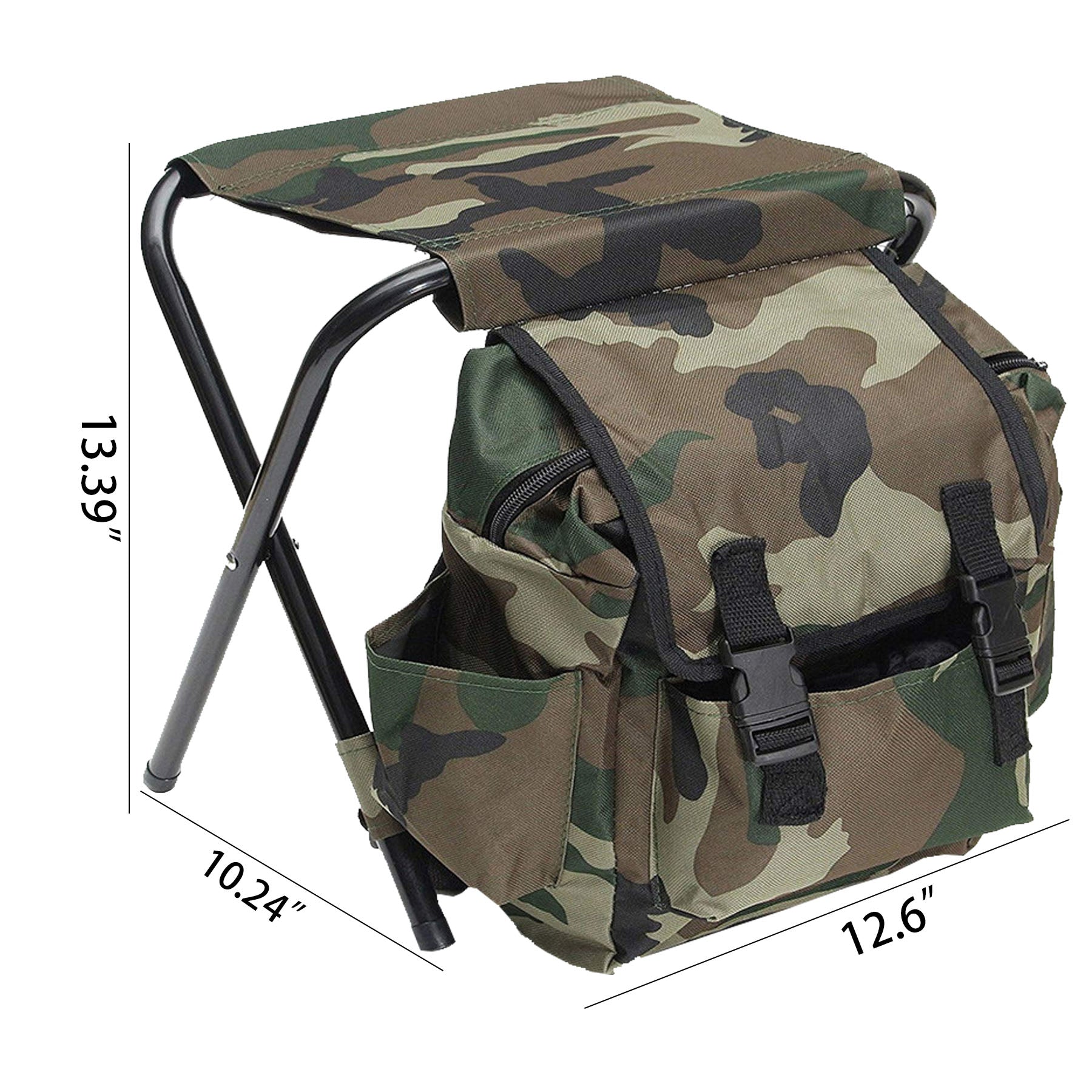 Camouflage Outdoor Portable Backpack Stool
