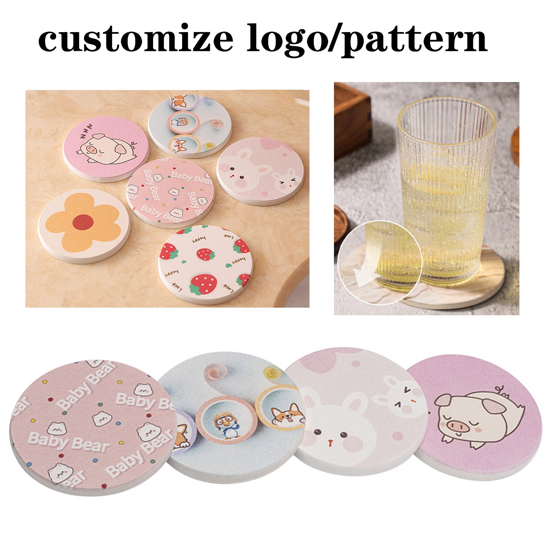 Anti Slip Diatom Mud Cup Coasters
