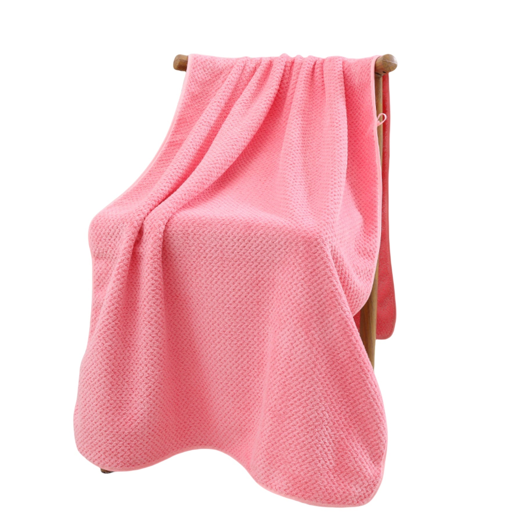 Coral Velvet Bath Towel