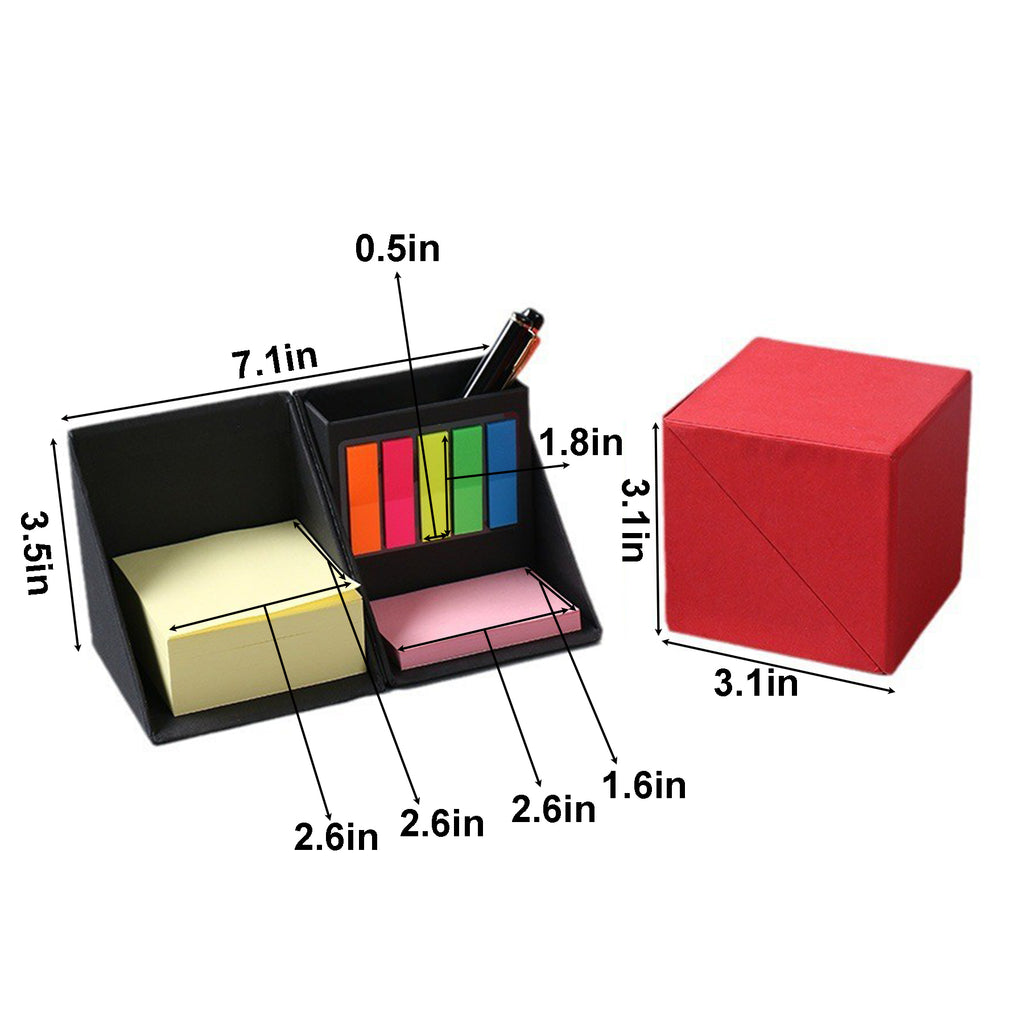 Multi-Function Folding Memo Box with Pencil Holder