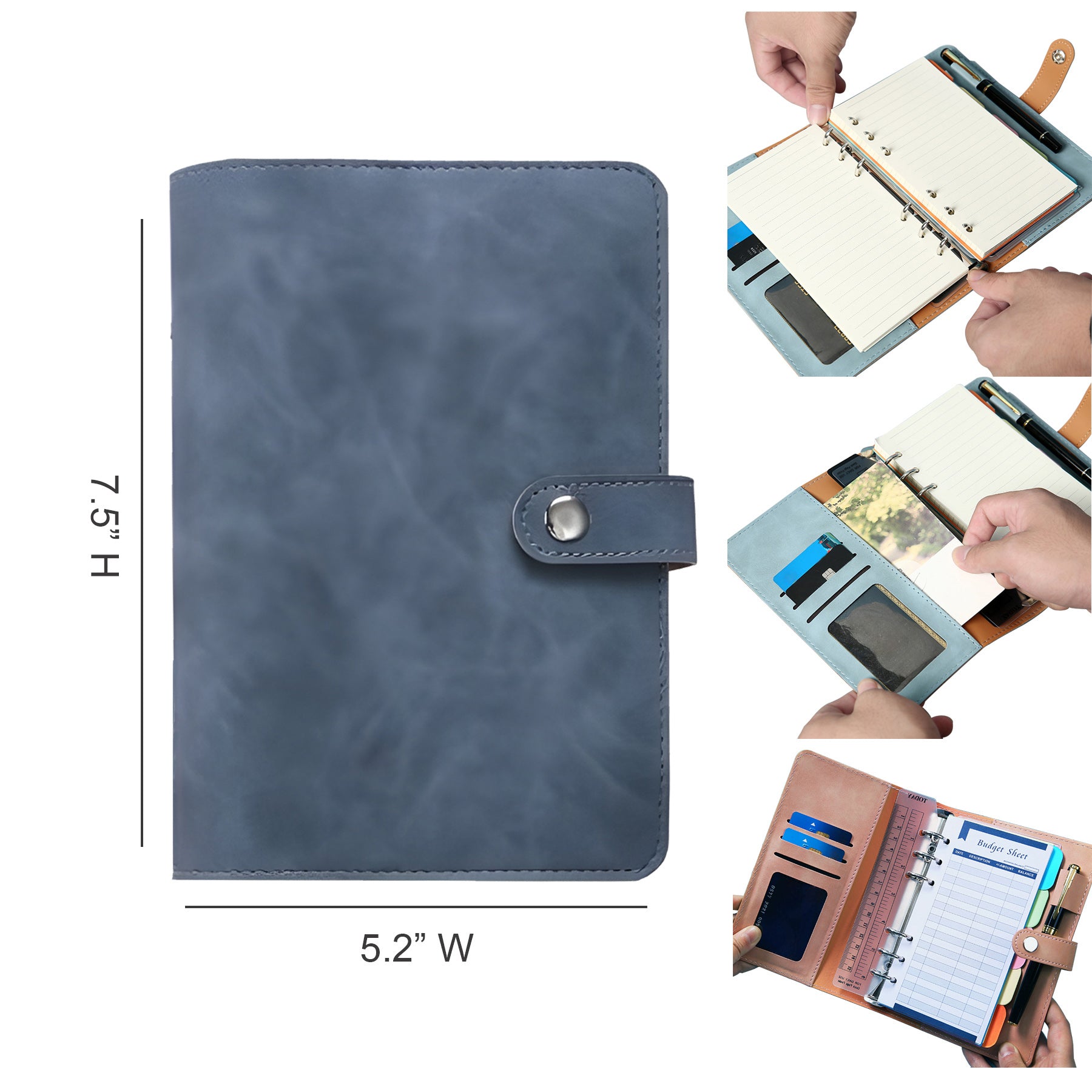A6 Bookkeeping Notebook With Card Slot