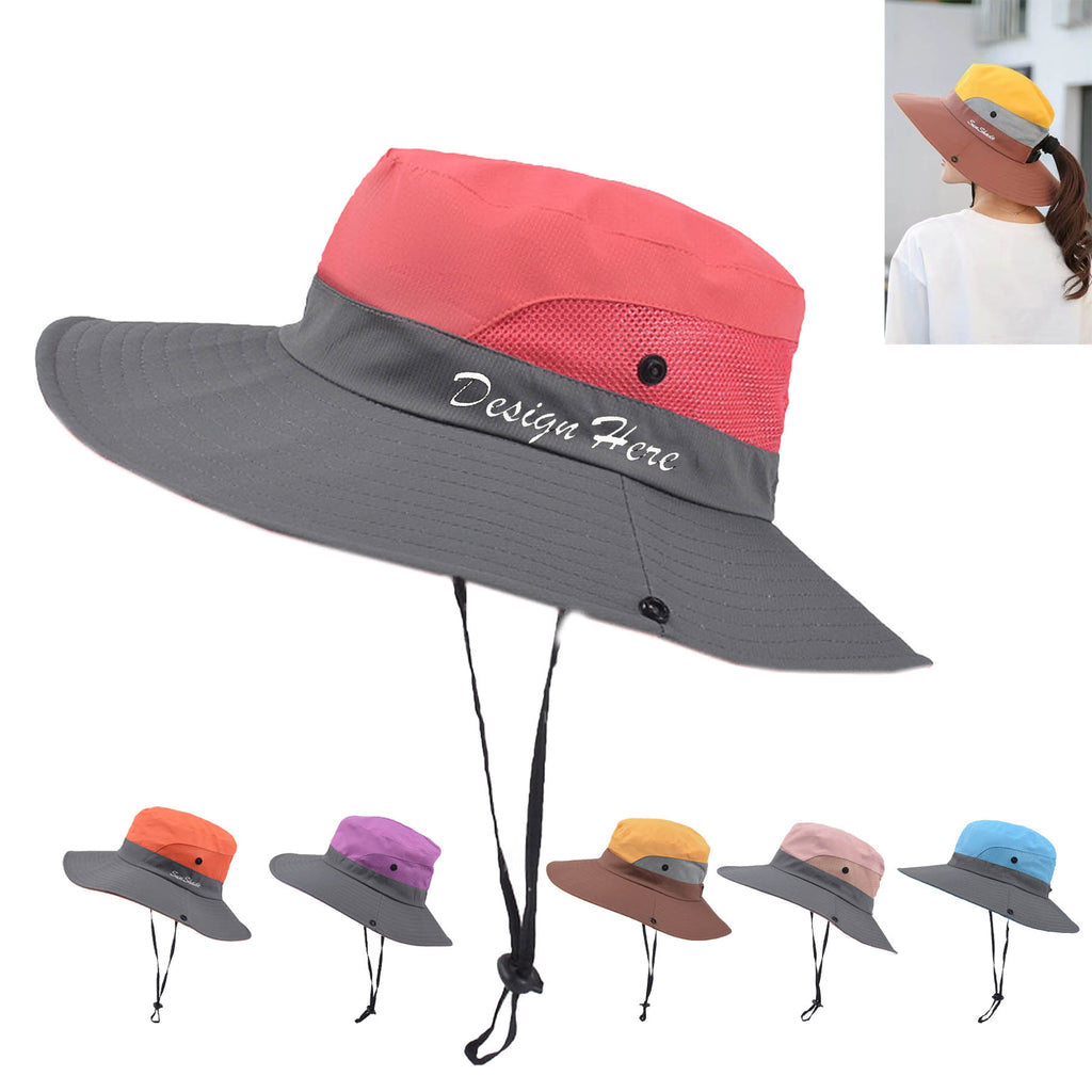 Quick-Dry Sun Hat With Drawstring Closure